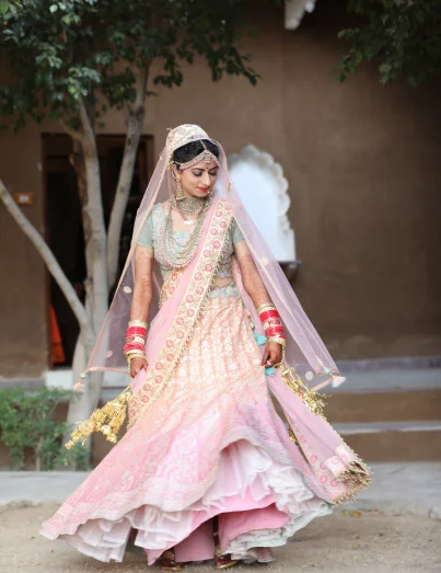 Vibrant Bridal Outfit